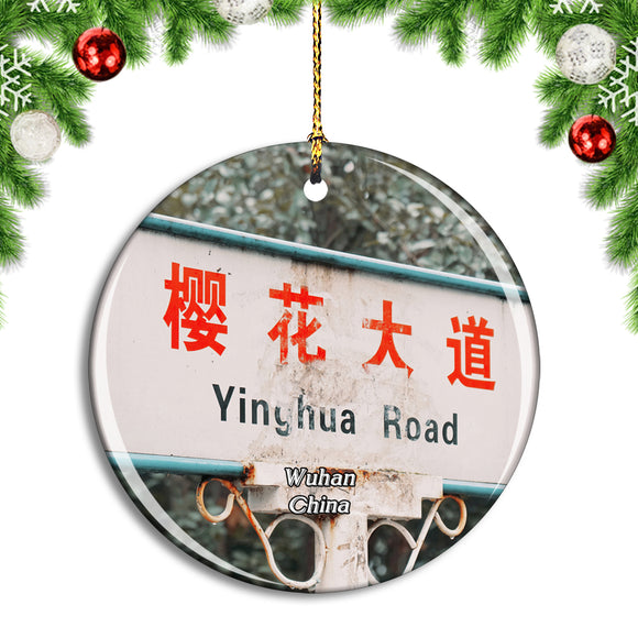 China Wuhan Cherry Blossom Avenue Christmas Ornament