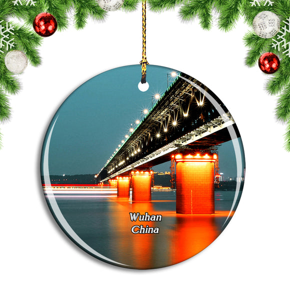 China Wuhan Yangtze River Bridge Christmas Ornament