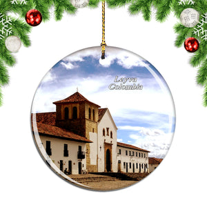 Colombia Main Square Leyva Christmas Ornament