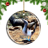 Ecuador Blue-Footed Boobie Galapagos Christmas Ornament