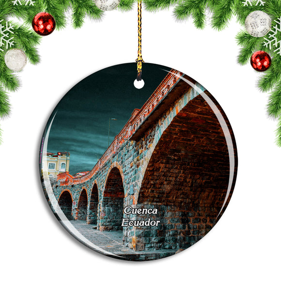 Ecuador Bridge Of All Saints Christmas Ornament