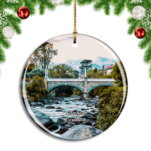 Ecuador Bridge Of The Stairs Cuenca Christmas Ornament