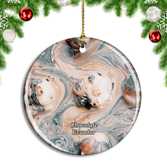 Ecuador Chocolate Christmas Ornament