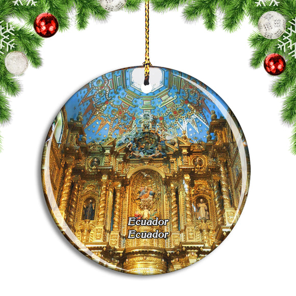 Ecuador Church Of The Society Of Jesus Quito Christmas Ornament