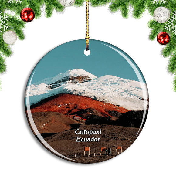 Ecuador Cotopaxi Christmas Ornament