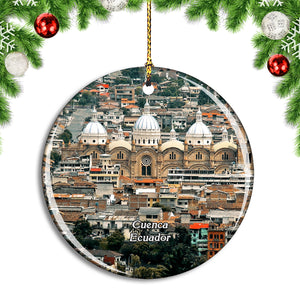 Ecuador Cuenca Cathedral Christmas Ornament