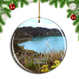 Ecuador Quilotoa Crater Lake Laguna Christmas Ornament