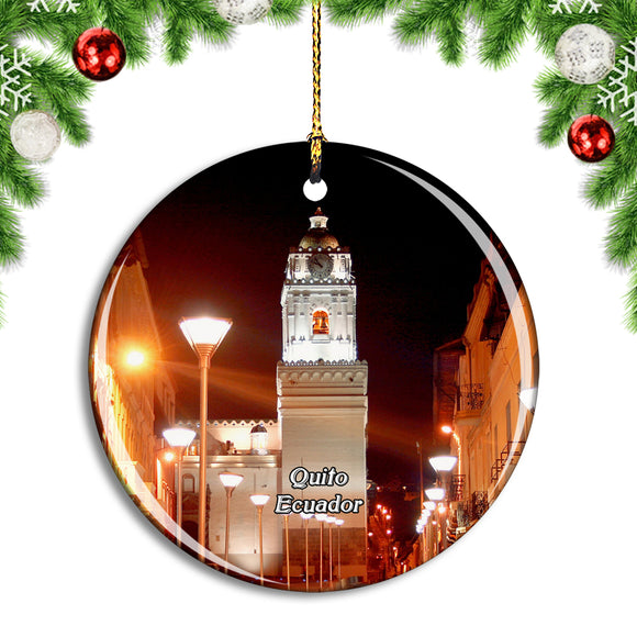 Ecuador Quito Church The Merced Historic Centre Christmas Ornament