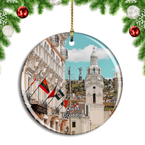 Ecuador Quito Church Christmas Ornament