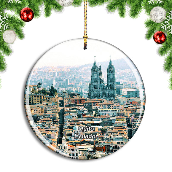 Ecuador Quito City Christmas Ornament