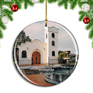 Ecuador Riobamba Church Christmas Ornament