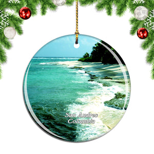 Colombia San Andres Christmas Ornament