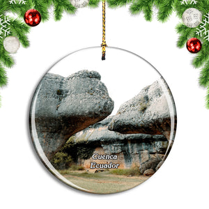 Ecuador The Ciudad Encantada City Magically Cuenca Christmas Ornament