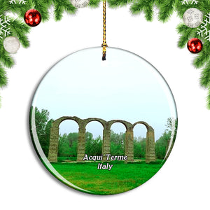 Italy Acqui Terme Acquedotto Romano Christmas Ornament