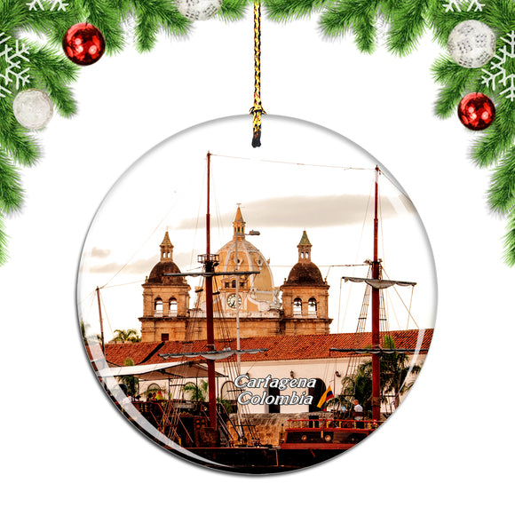 Colombia Walled City of Cartagena Christmas Ornament