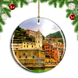 Italy Amalfi Cinque Terre Christmas Ornament