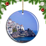 Italy Amalfi Coast Cliff Christmas Ornament