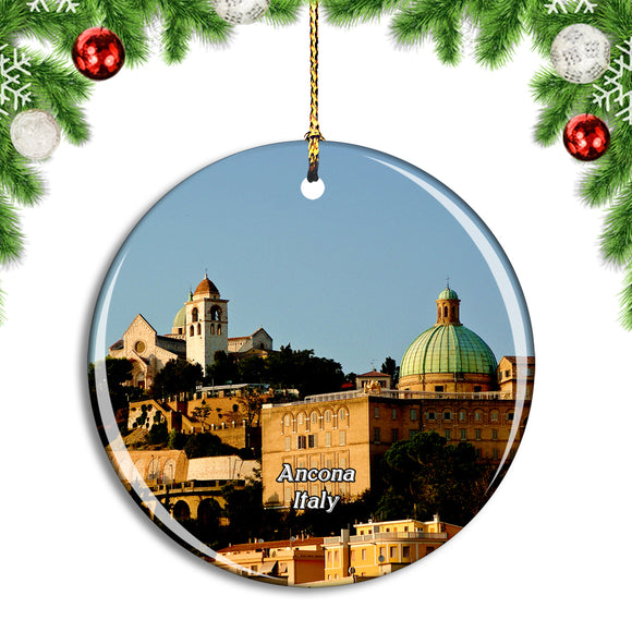 Italy Ancona Landscape Christmas Ornament