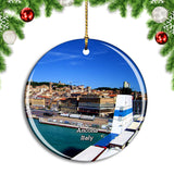 Italy Ancona Port Christmas Ornament