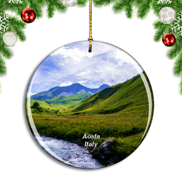 Italy Aosta Valley Christmas Ornament