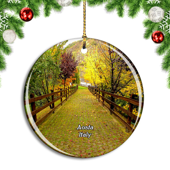 Italy Aosta Christmas Ornament