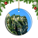 Italy Arco Castle Christmas Ornament