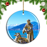 Italy Assisi St Francis Lago Maggiore Christmas Ornament