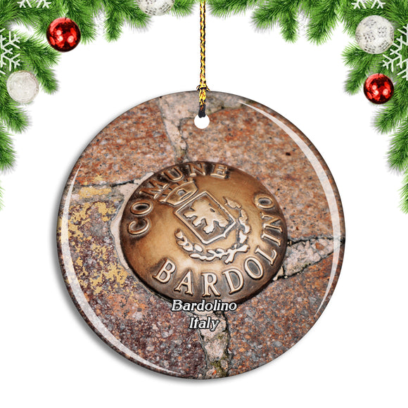 Italy Bardolino Border Crossing Point Christmas Ornament