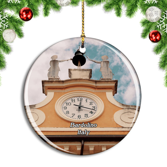 Italy Bardolino Clock Tower Christmas Ornament