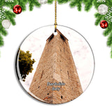 Italy Bardolino Stone Tower Christmas Ornament