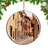 Italy Bardolino Street Scene Christmas Ornament