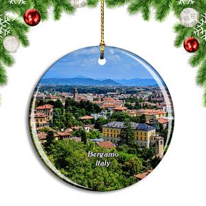 Italy Bergamo City Christmas Ornament