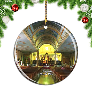 Costa Rica Cathedral of Alajuela Christmas Ornament