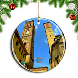 Italy Bologna Torre Garisenda Christmas Ornament