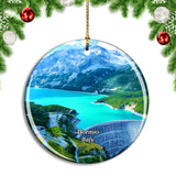 Italy Bormio Laghi di Cancano Christmas Ornament