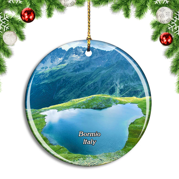 Italy Bormio Passo di Gavia Christmas Ornament