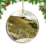 Italy Bormio Stelvio Pass Christmas Ornament