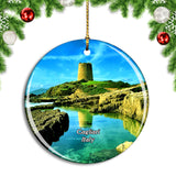 Italy Cagliari Sardinia Tower Christmas Ornament