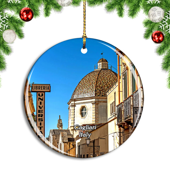 Italy Cagliari Sardinia Christmas Ornament