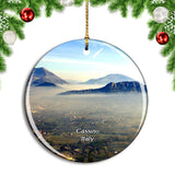 Italy Cassino Abbey Montecassino Christmas Ornament