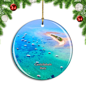 Italy Castellabate Punta Licosa Christmas Ornament