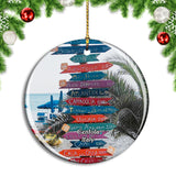 Italy Centola Spiaggia della Marinella Christmas Ornament