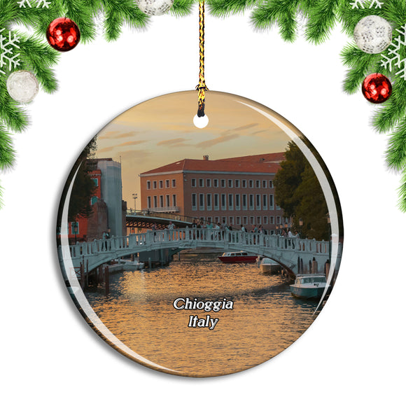 Italy Chioggia Bridge Christmas Ornament