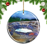 Costa Rica Poas Volcano San Jose Christmas Ornament