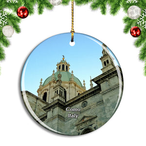 Italy Como Cathedral Spires Christmas Ornament