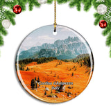 Italy Cortina d'Ampezzo Belluno Dolomittene Christmas Ornament