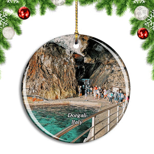 Italy Dorgali Grotta del Bue Marino Christmas Ornament