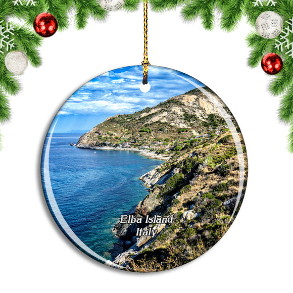 Italy Elba Island Christmas Ornament