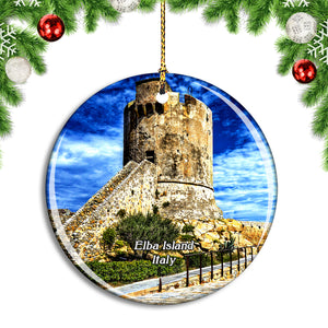 Italy Elba Island Christmas Ornament