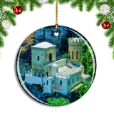 Italy Erice Lite Slott Sicilia Christmas Ornament